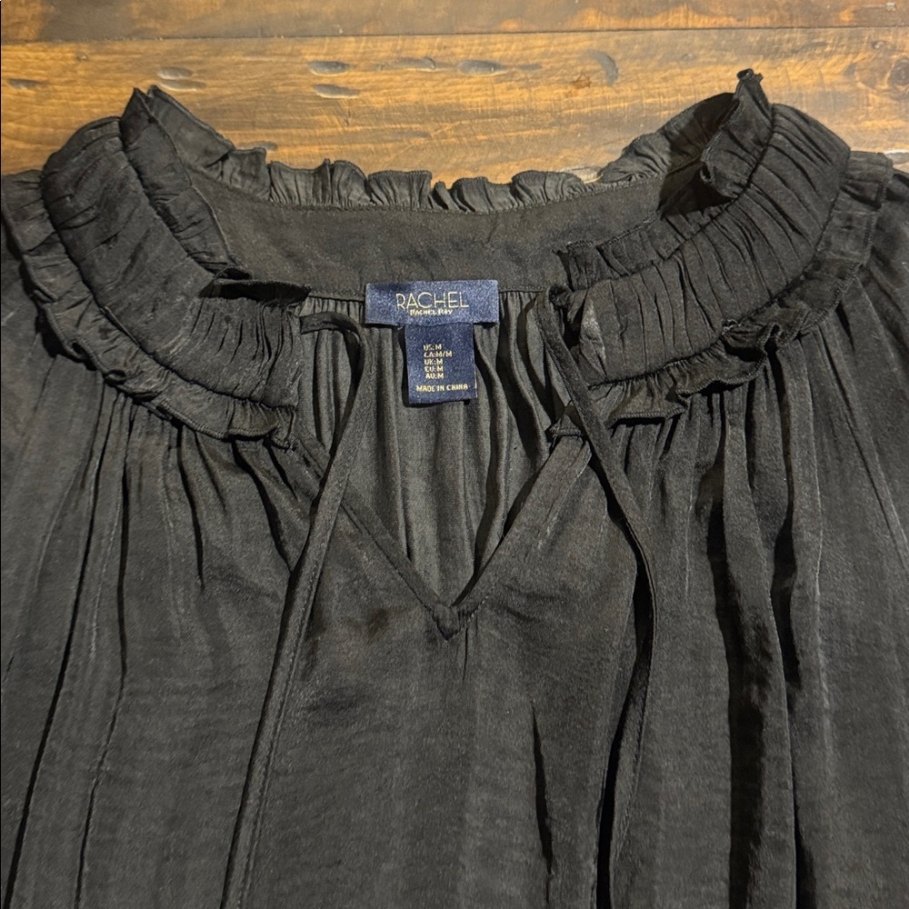 Rachel Black Ruffled Blouse - Picture 7 of 10